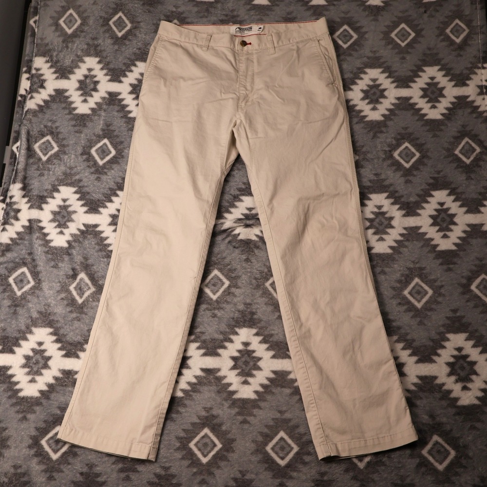 Mountain Khakis Jackson Hole Slim Tailored Fit Pants 35x32 Khaki Tan